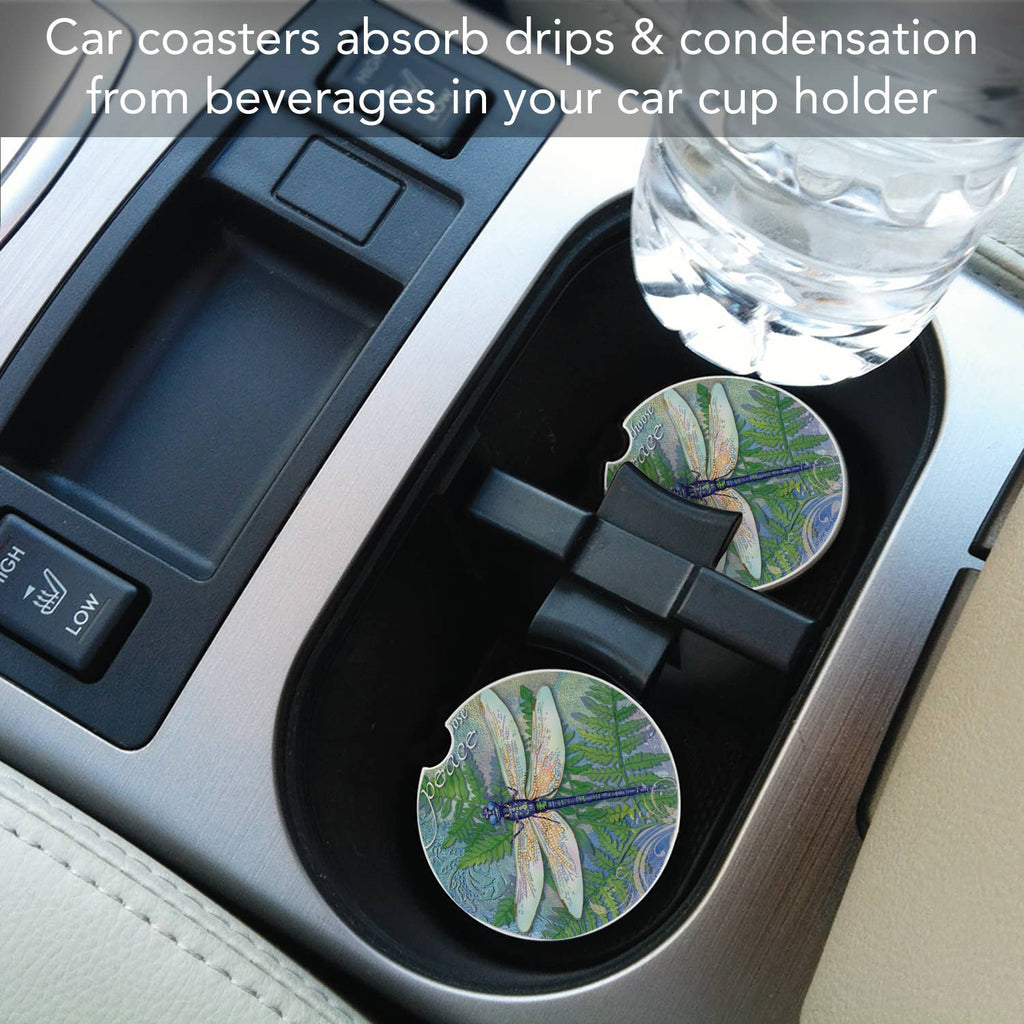 Dragonfly Inspiration Bulk Stone Car Coaster