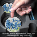 "Blue Bonnet Field" Absorbent Stone Car Coaster