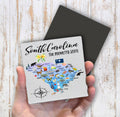 South Carolina State Map Souvenir Magnet Fridge