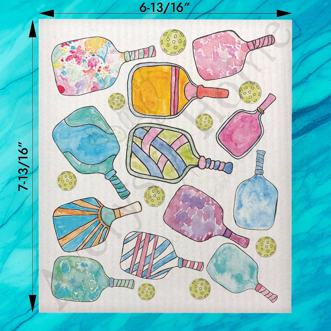 Pickleball Paddles Swedish Dishcloth