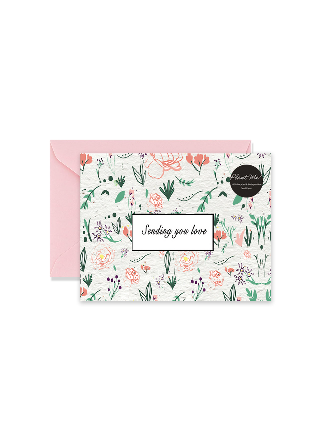 Sending You Love Wildflower Seed Paper Greeting Card