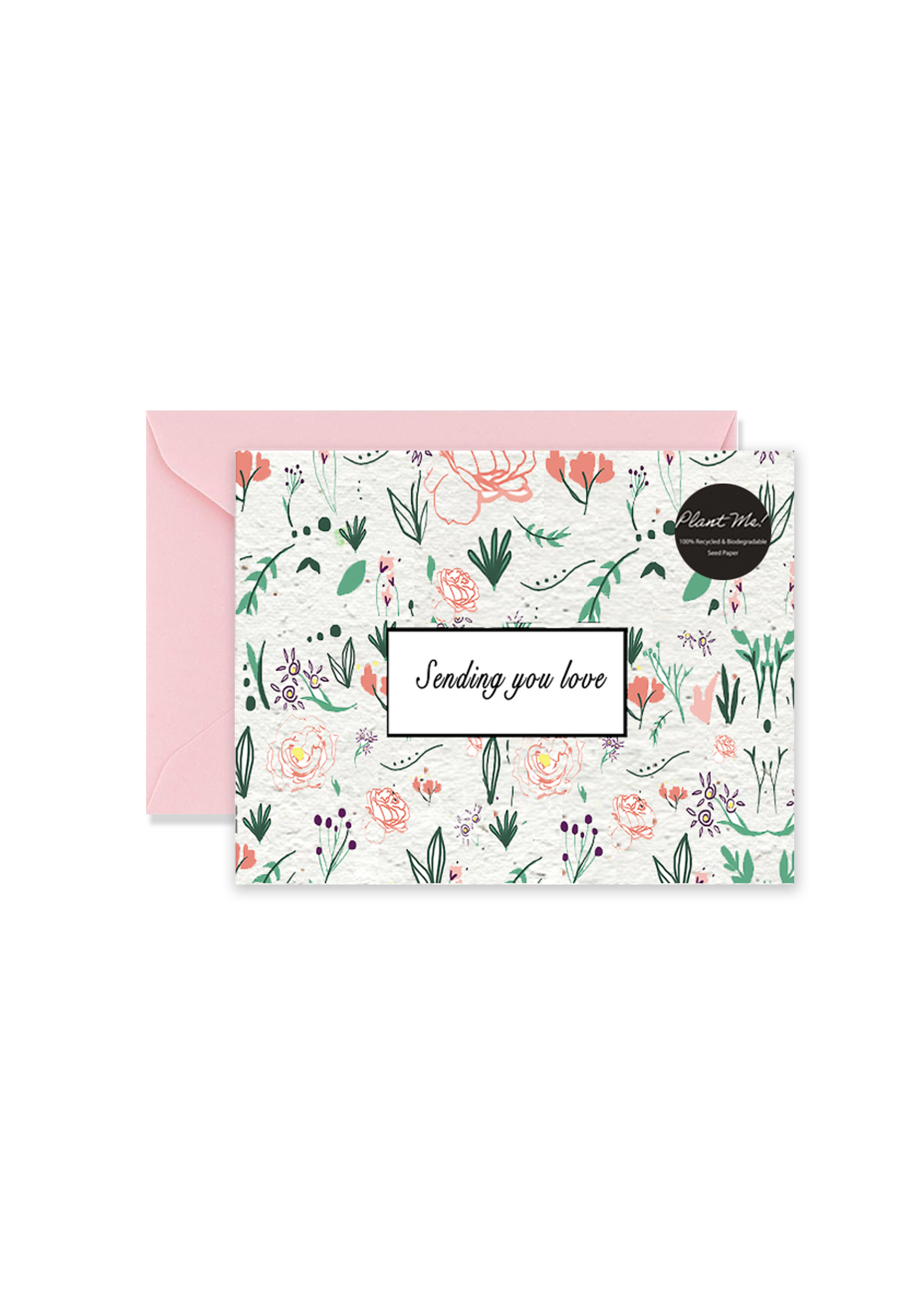 Sending You Love Wildflower Seed Paper Greeting Card