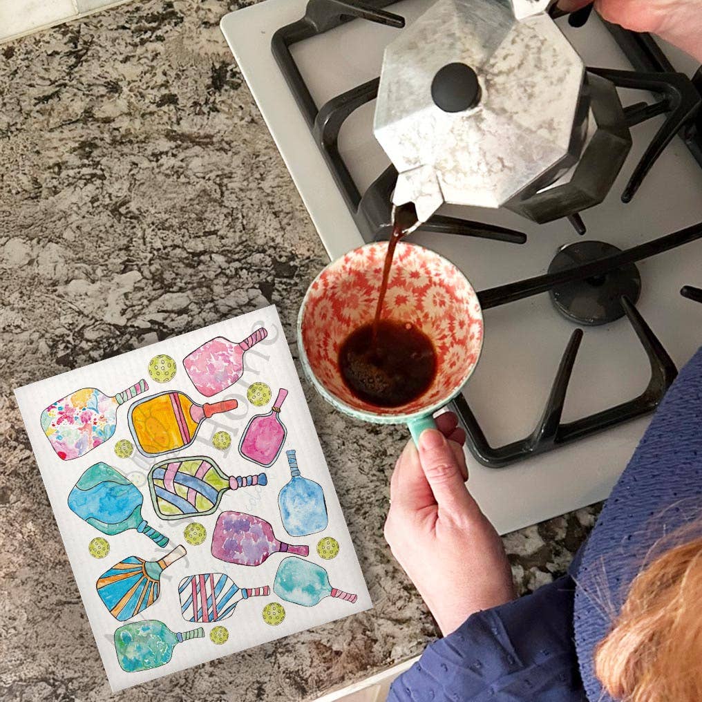 Pickleball Paddles Swedish Dishcloth