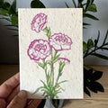 Carnation Greeting Card Plantable Wildflower Herb Seed Card