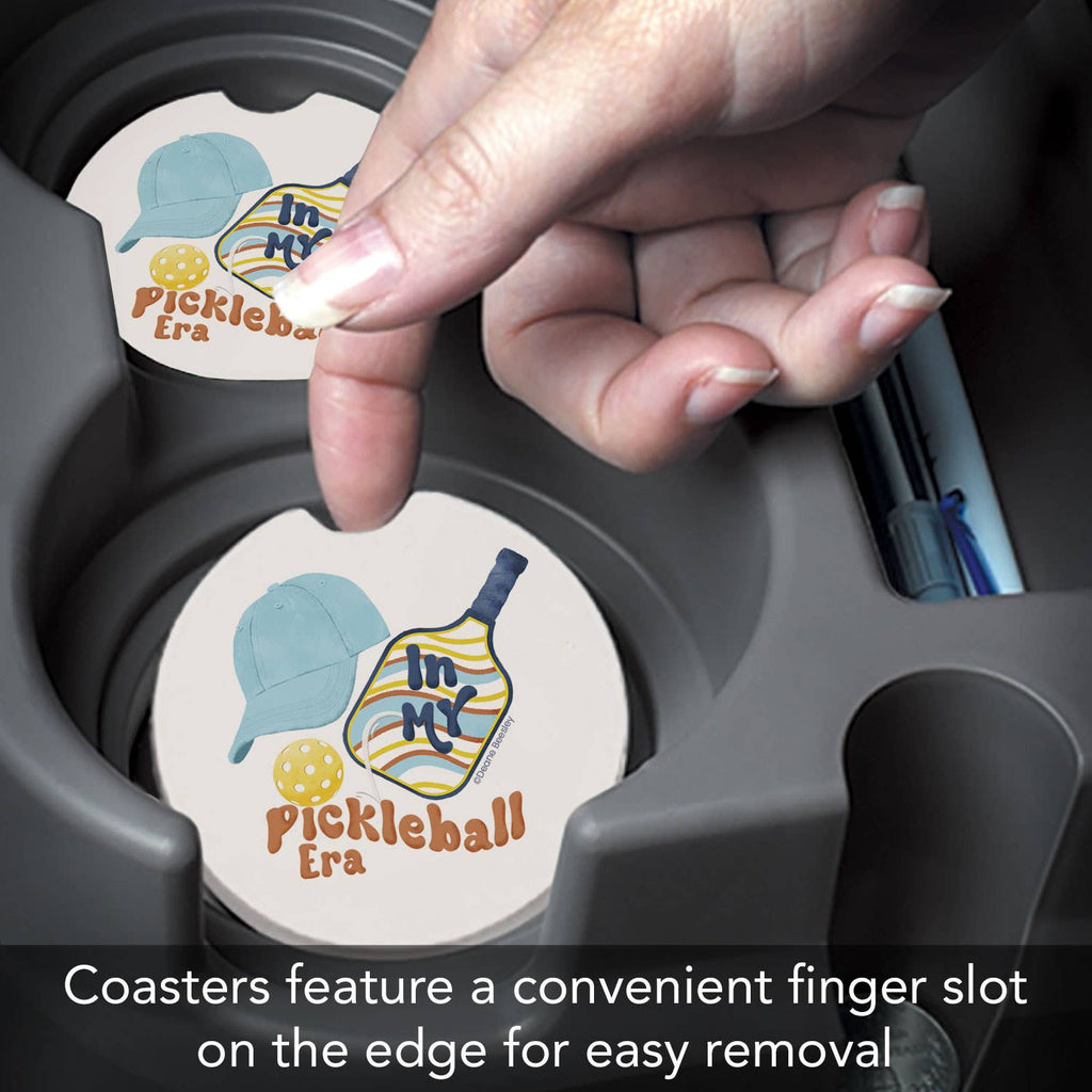 "Pickleball Era" Stone Car Coaster
