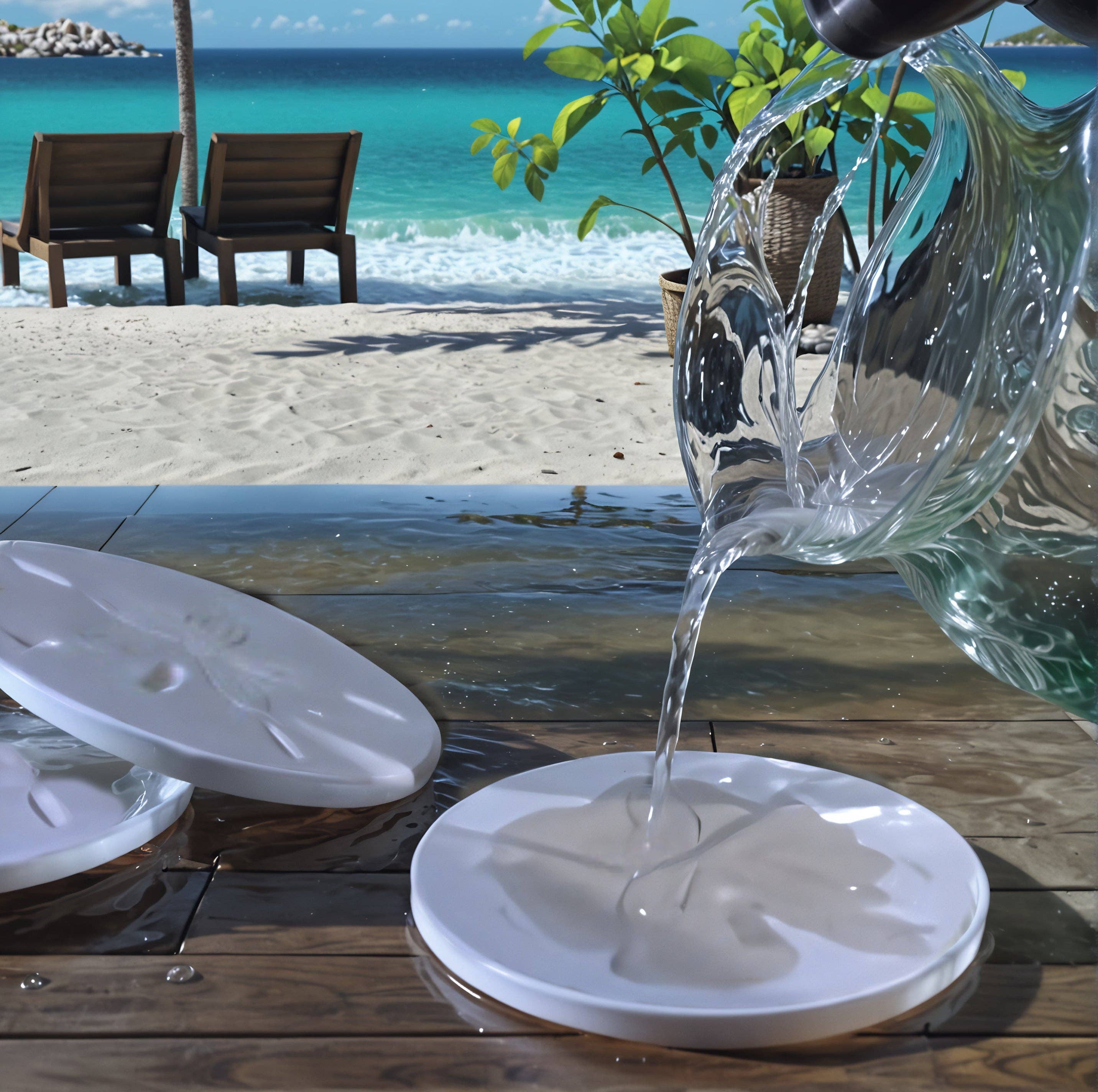 Palmetto And Moon Drink Coasters