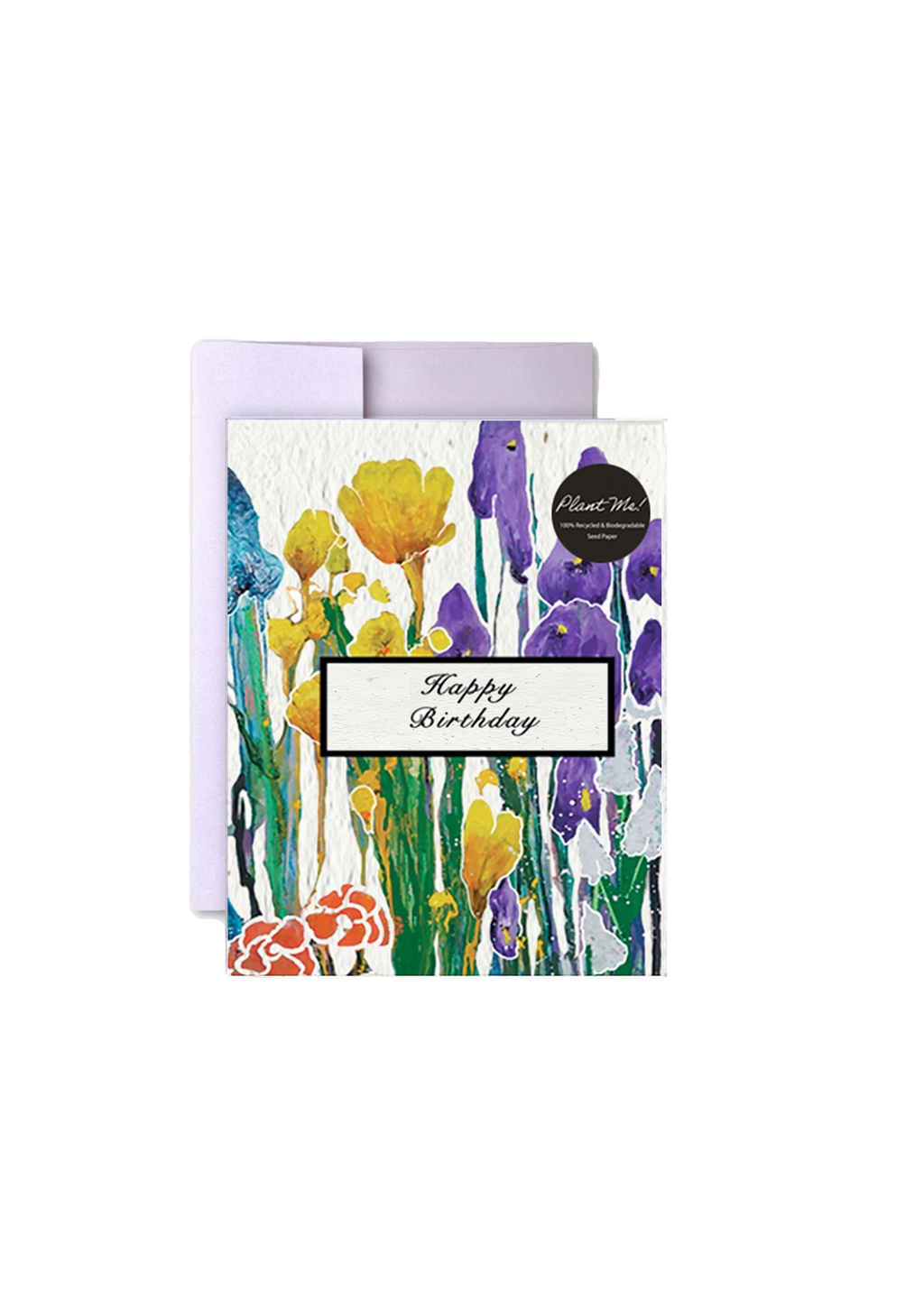 Floral Garden Birthday Wildflower Seed Paper Card
