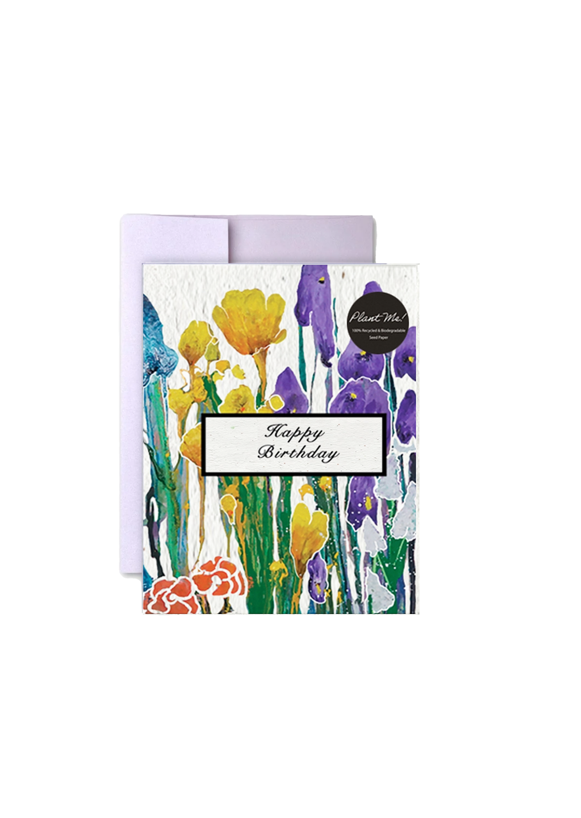 Floral Garden Birthday Wildflower Seed Paper Card