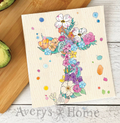 Flower Cross/ Gardening/  Swedish Dishcloth