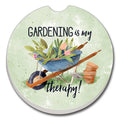 Gardening Is My Therapy Absorbent Stone Car Coaster