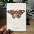 Butterfly Greeting Card Plantable Wildflower Herb Seed Card