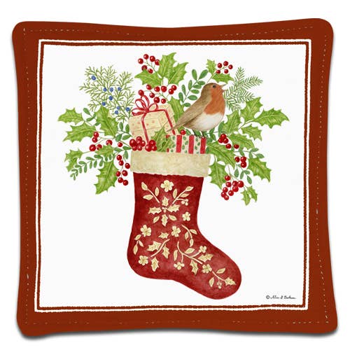 Single Spiced Mug Mat Holiday Stocking