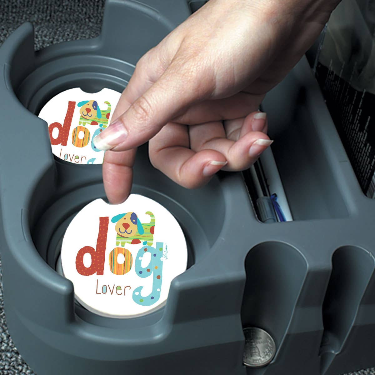 Dog Lover Bulk Absorbent Stone Car Coaster