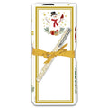 Flour Sack Towel & Magnetic Note Pad Set/Snowman & Cardinal