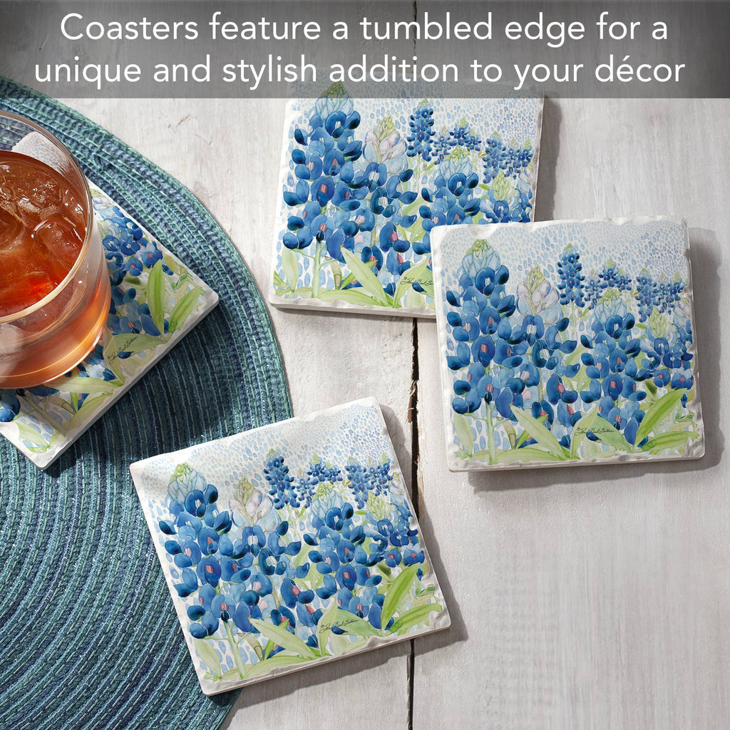 "Blue Bonnet Field" 4 Coasters