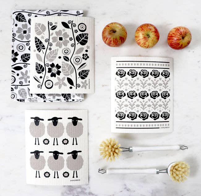 Swedish Dishcloth - Mini Sheep - Black