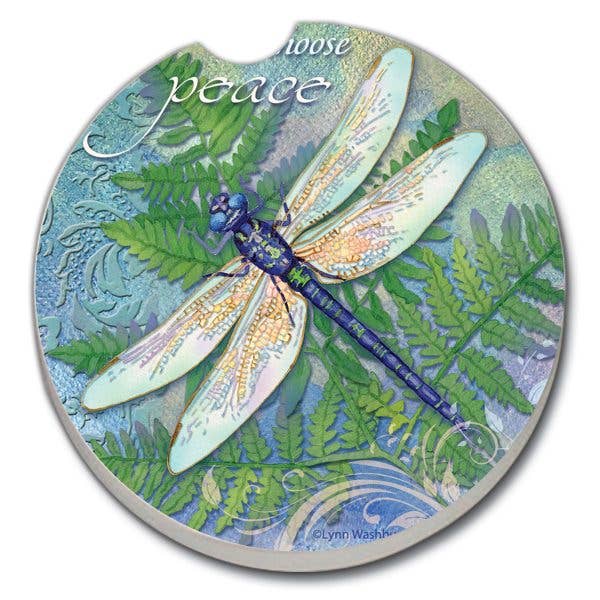 Dragonfly Inspiration Bulk Stone Car Coaster