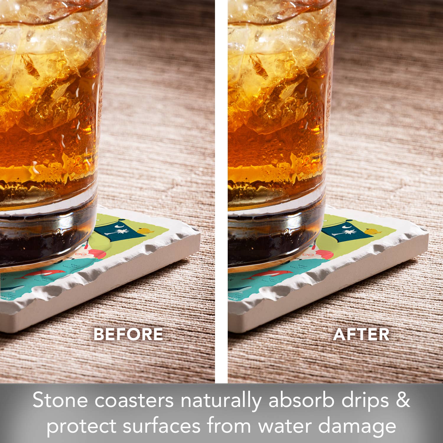 South Carolina Home Absorbent Coaster 4pk