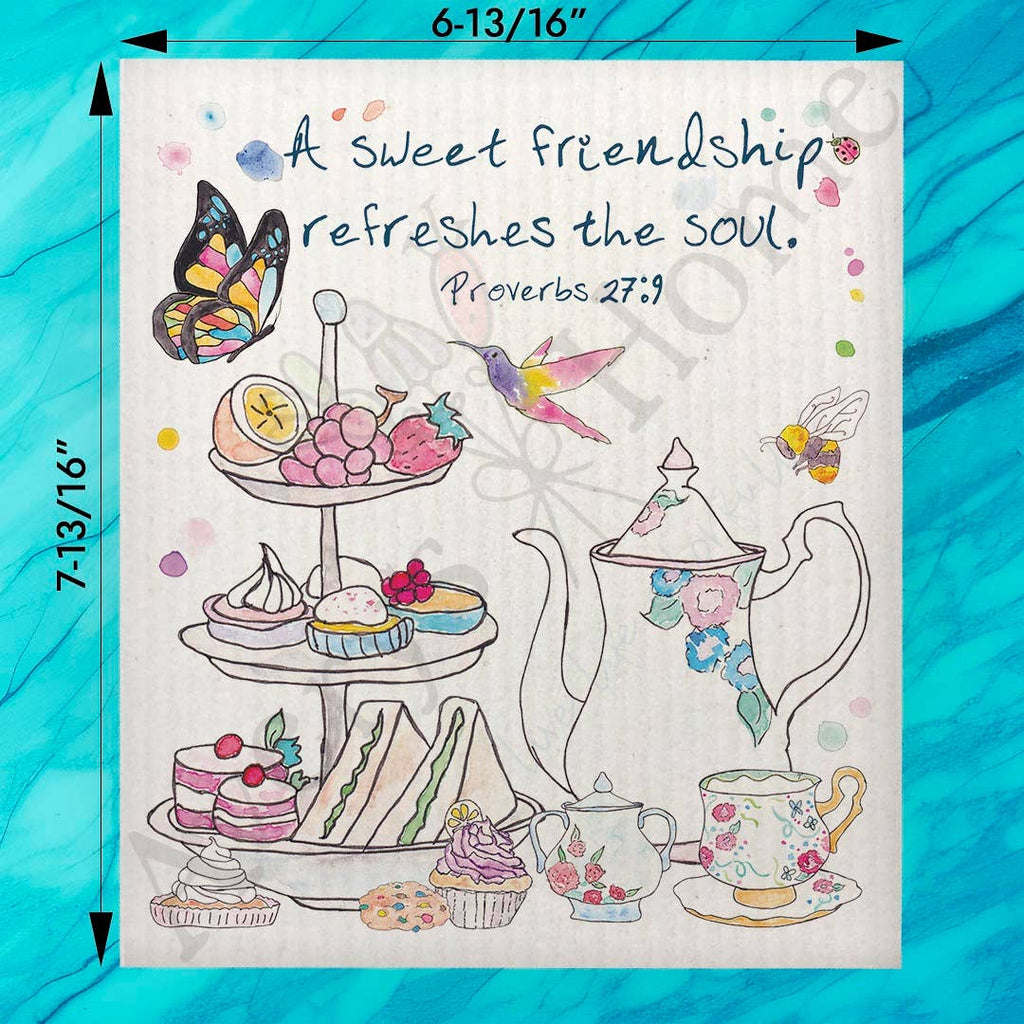 Friendship Refreshes the Soul Swedish Dishcloth – Faithful Gift