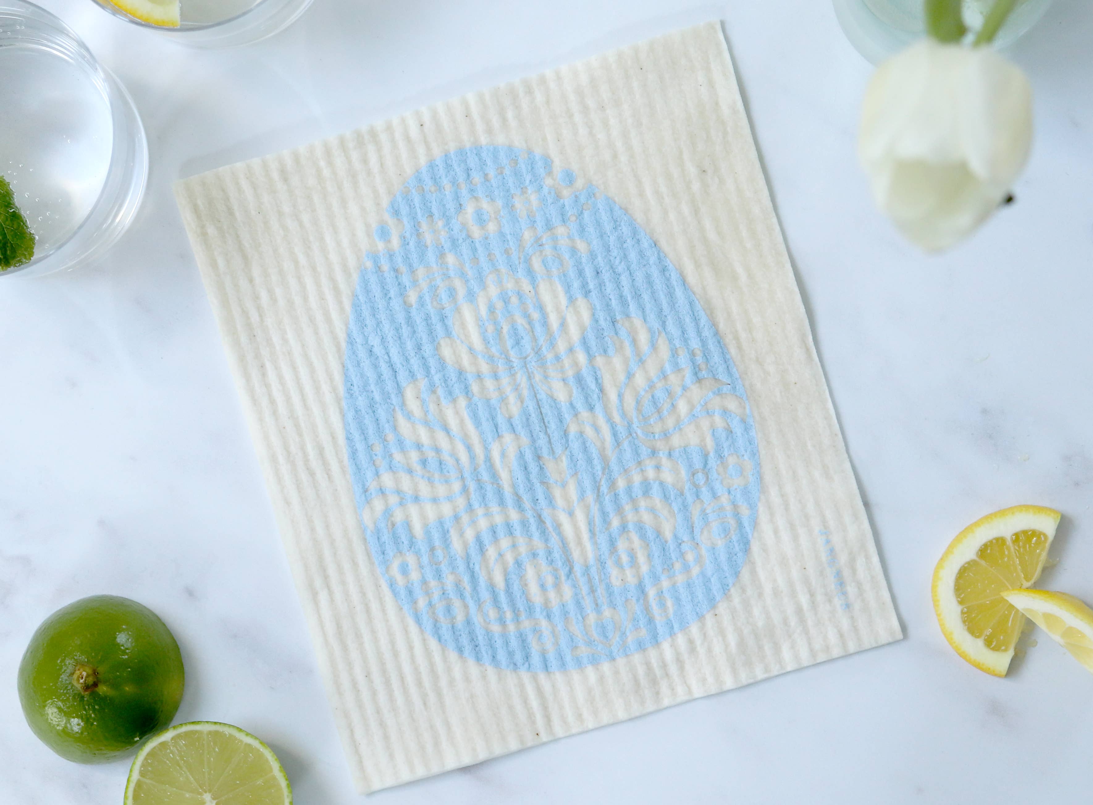 Swedish Dishcloth - Easter Egg - Blue