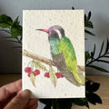 Hummingbird Plantable Wildflower Seed Greeting Card