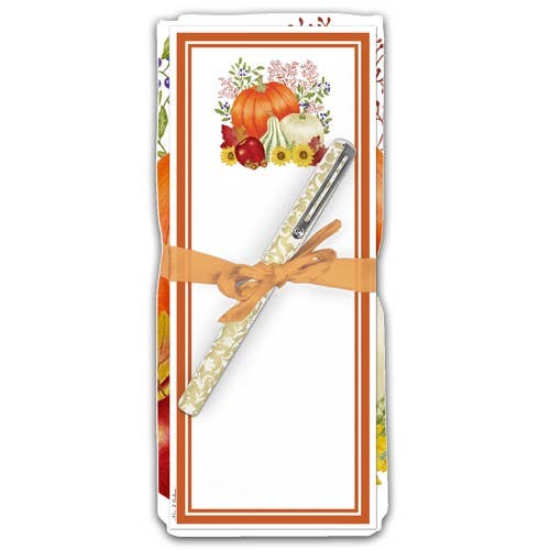 Flour Sack Towel & Magnetic Note Pad Set/Autumn