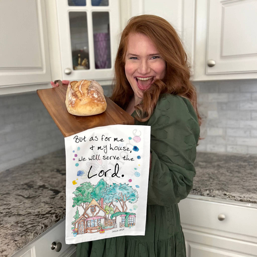 My House Will Serve the LORD Kitchen Towel