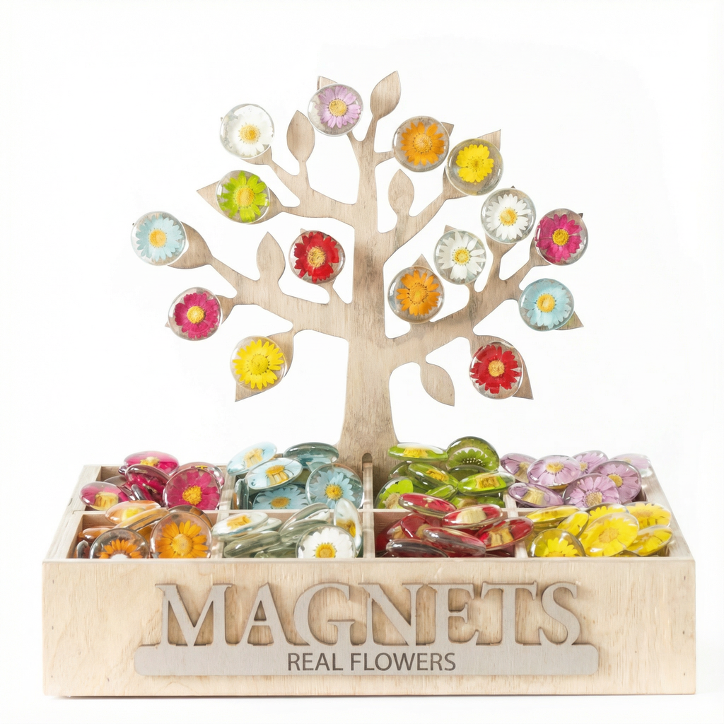Real Flower Magnet - Glass Magnet