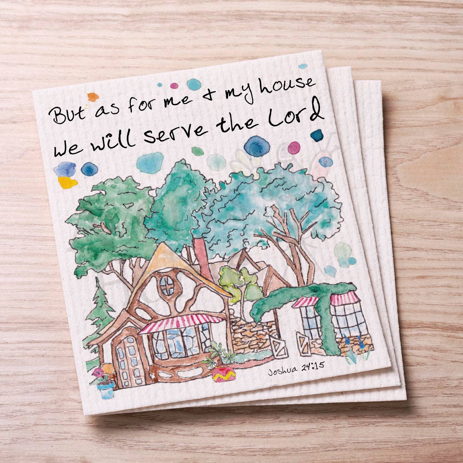 My House Will Serve the LORD Swedish Cloth