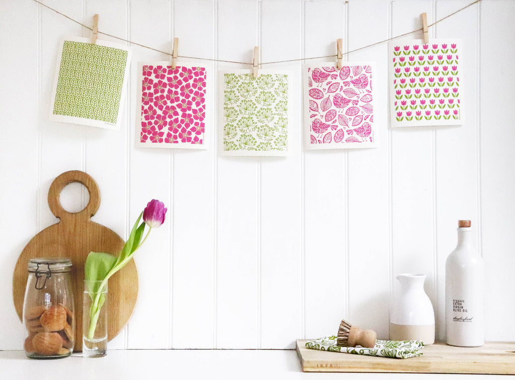 Swedish Dishcloth - Tulip Small - Pink