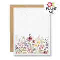 Plantable Seed Paper Greeting Card - {wildflower border}