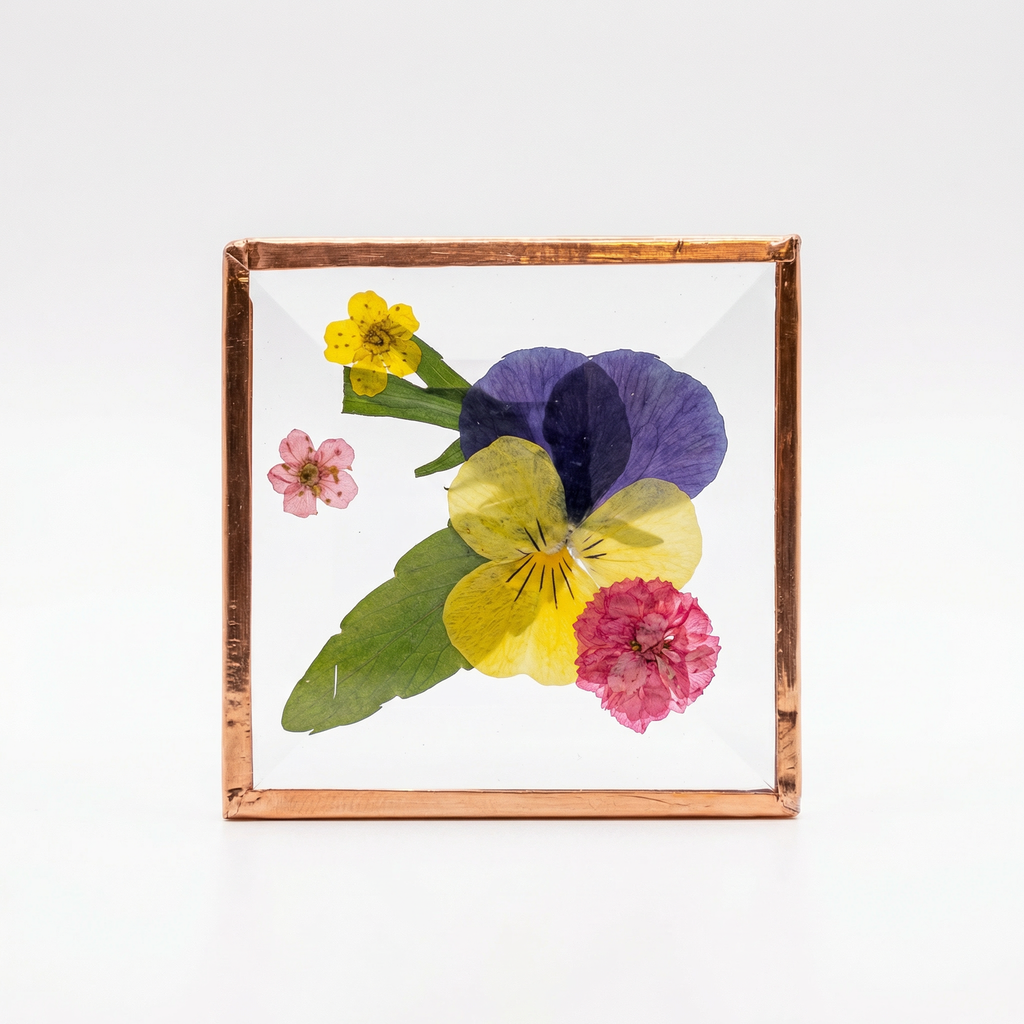 Beveled Glass Magnets - Real Pressed Flowers - Custom Magnet