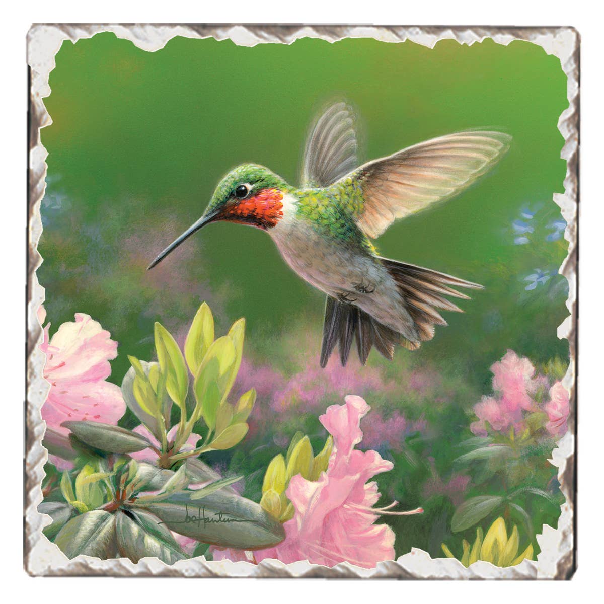 Hummingbird Stone Coaster