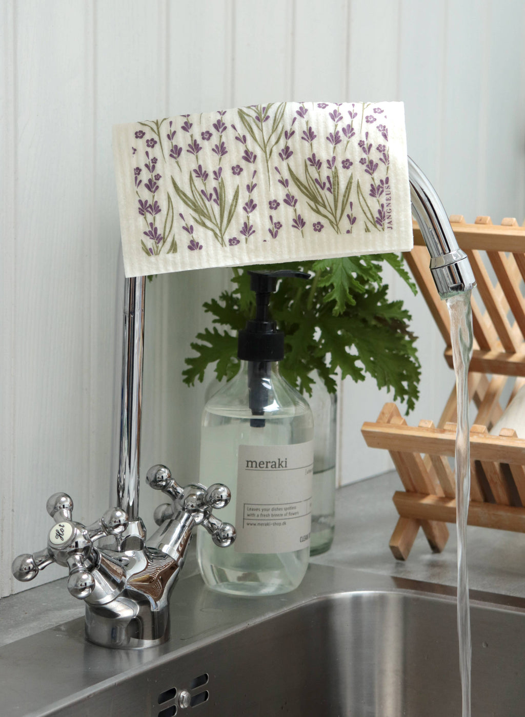 Swedish Dishcloth - Lavender - Green