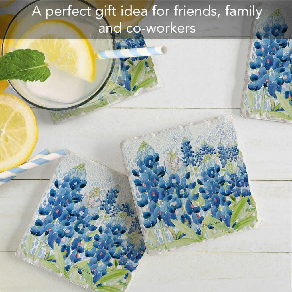 "Blue Bonnet Field" 4 Coasters