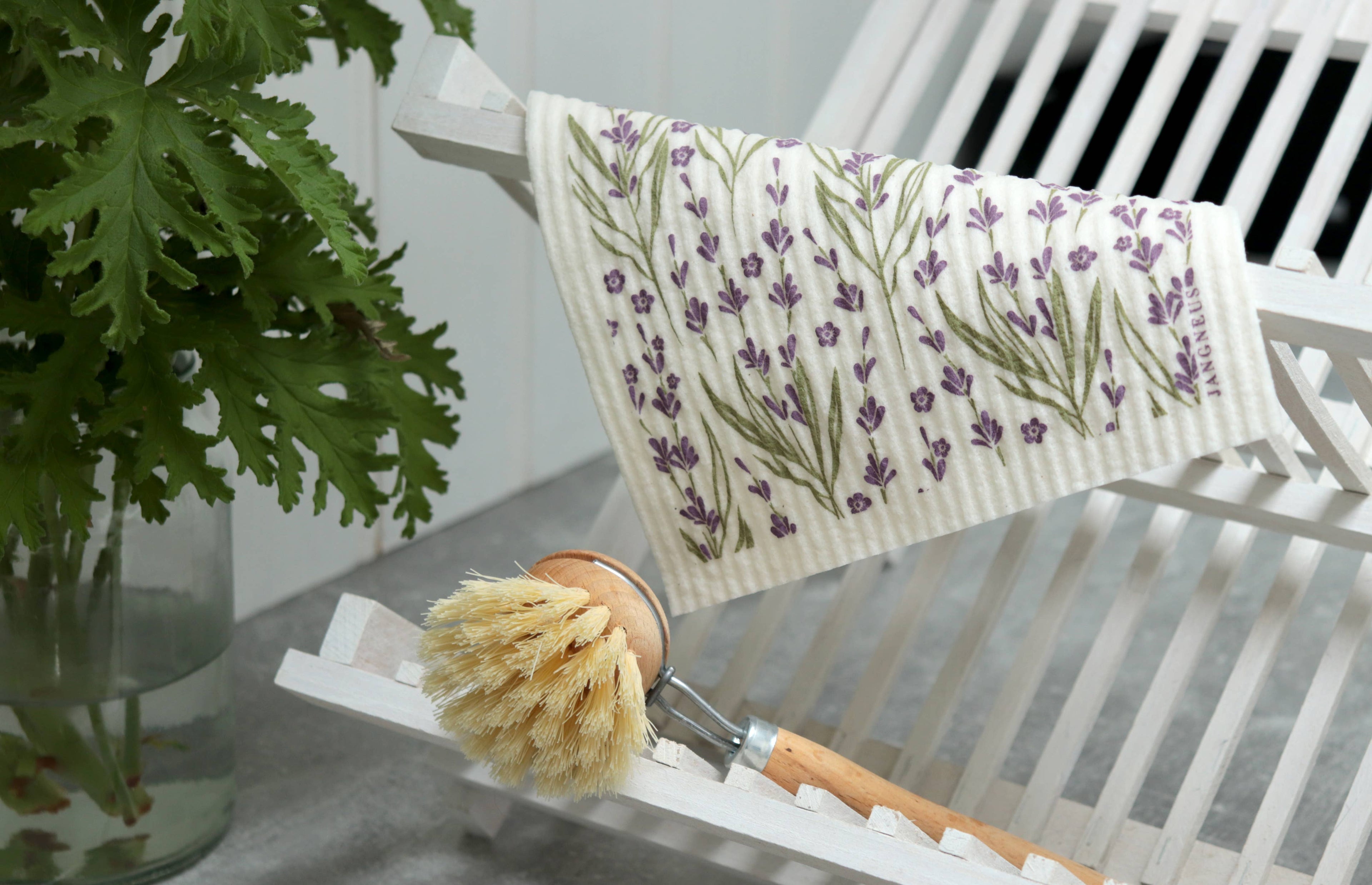 Swedish Dishcloth - Lavender - Green