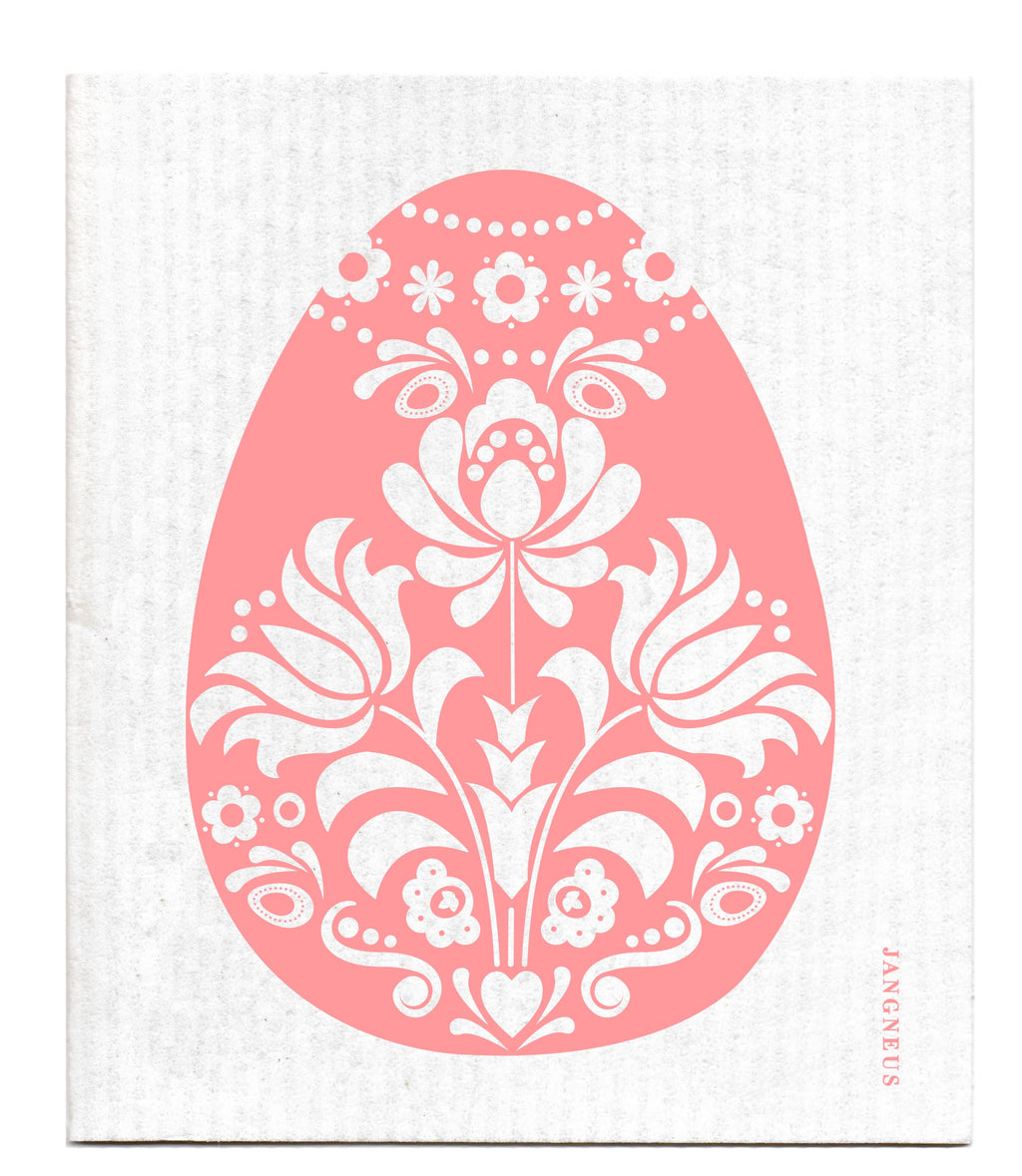 Swedish Dishcloth - Easter Egg - Pink