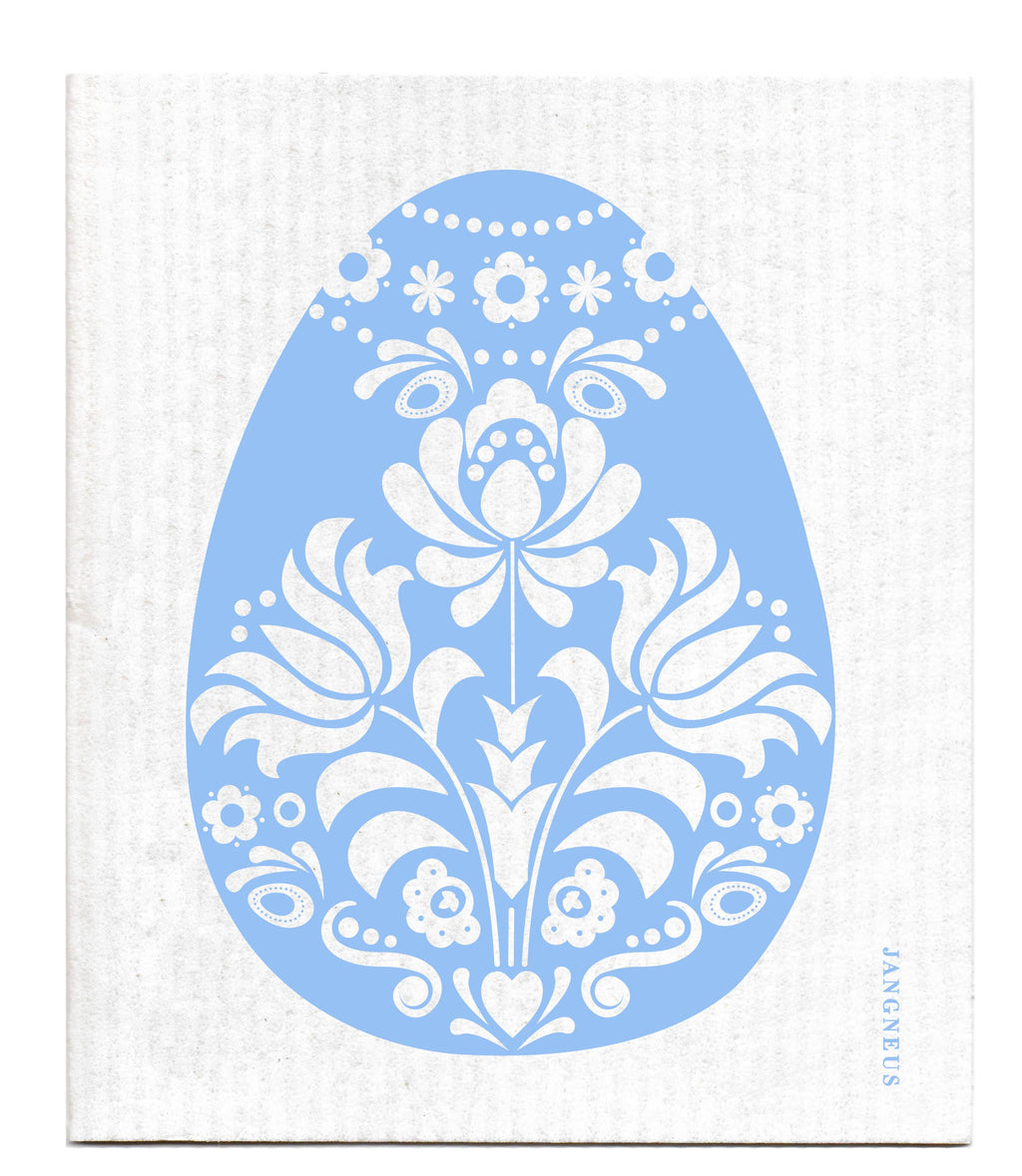 Swedish Dishcloth - Easter Egg - Blue