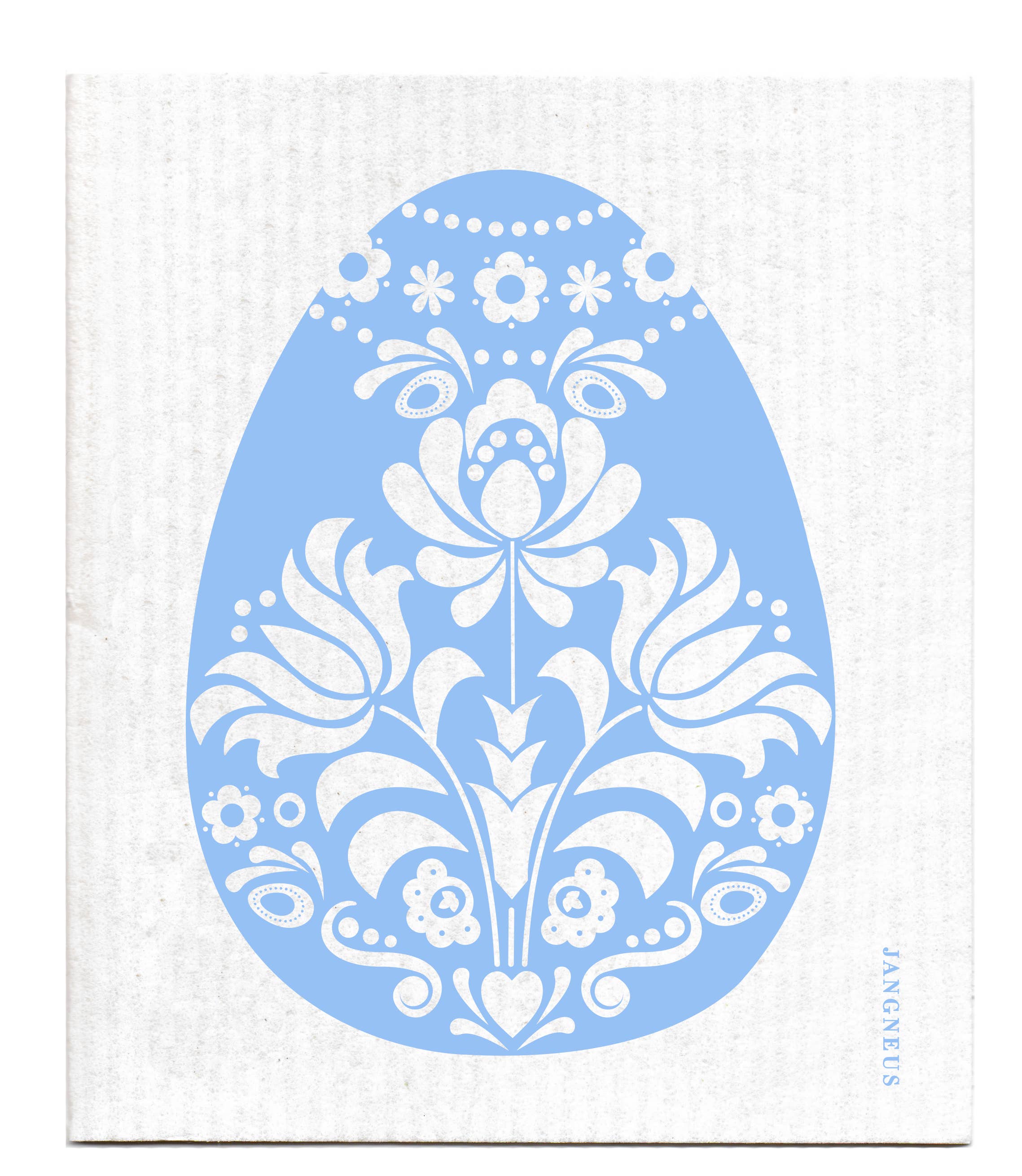 Swedish Dishcloth - Easter Egg - Blue