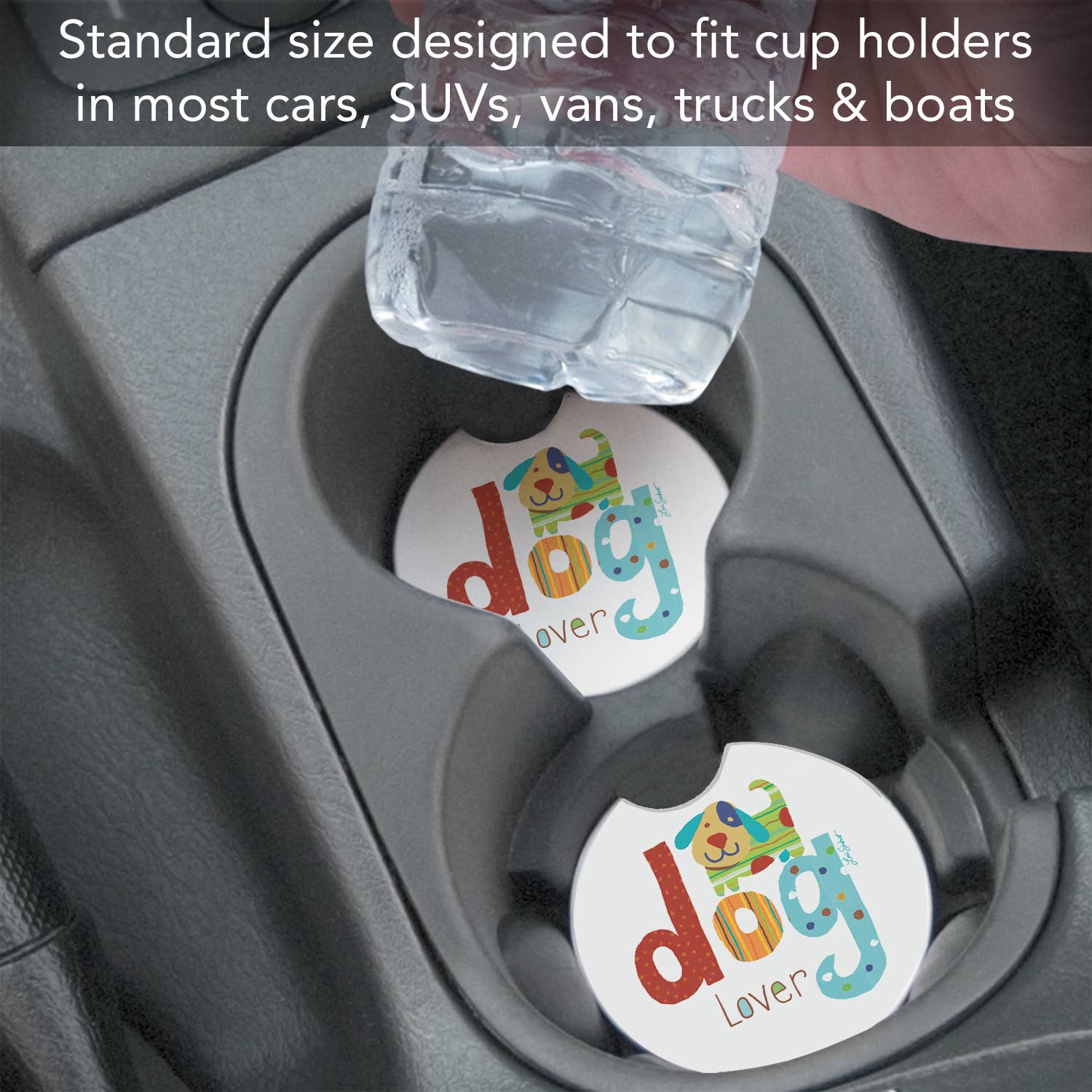Dog Lover Bulk Absorbent Stone Car Coaster