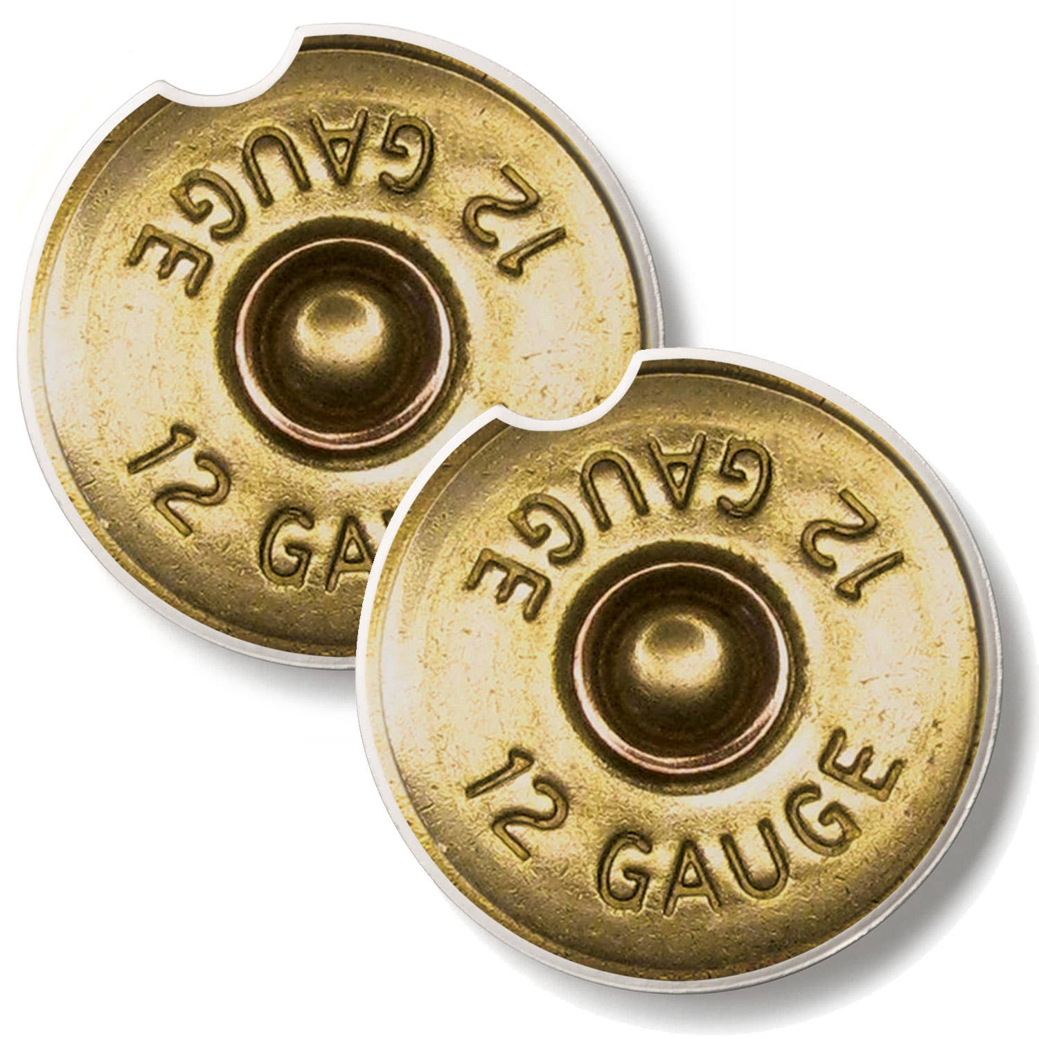 12 Gauge 2 Pack Absorbent Stone Car Coaster