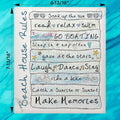 Beach House Rules Swedish Dishcloth