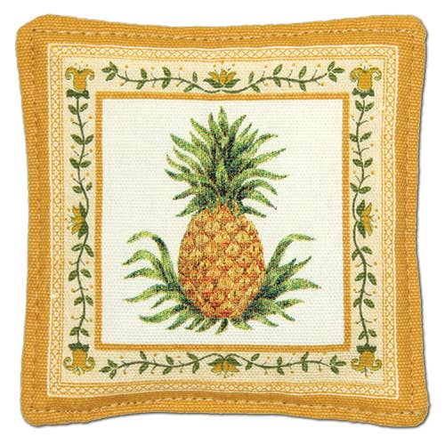 Single Spiced Mug Mat Gold Pineapple