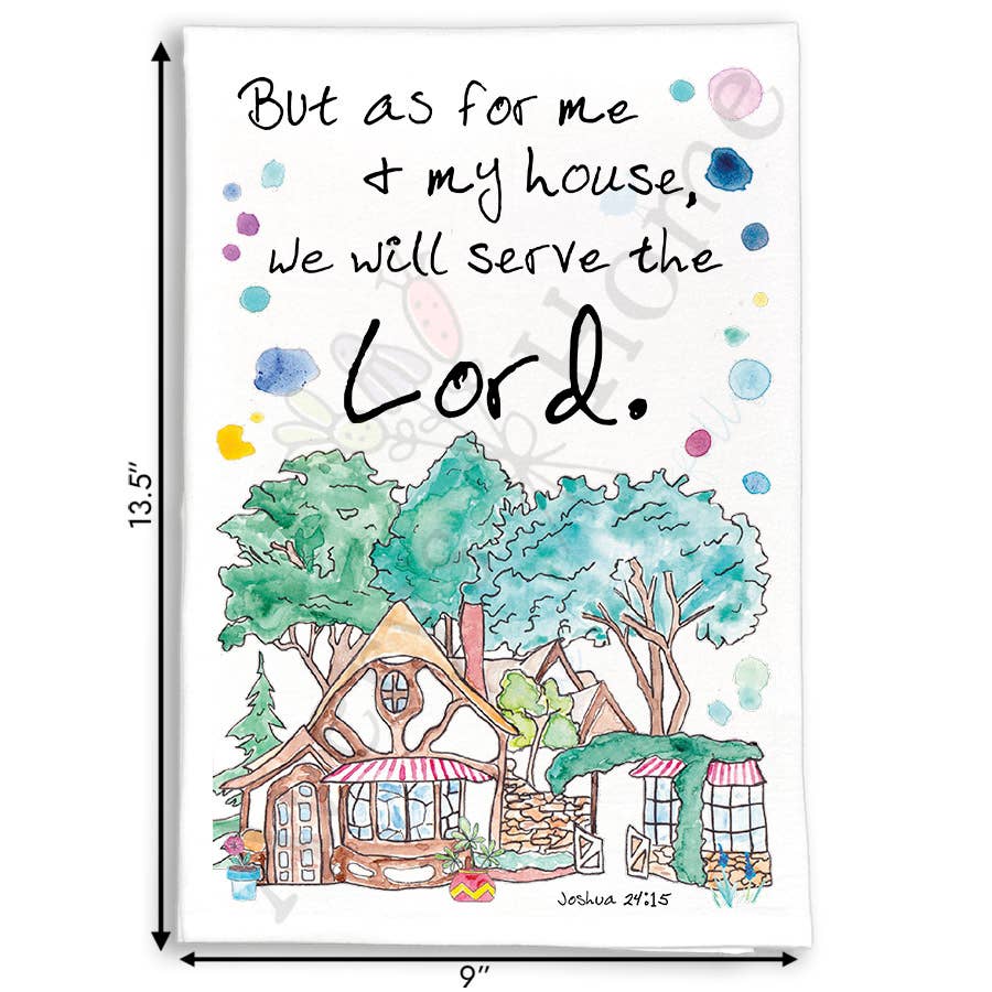 My House Will Serve the LORD Kitchen Towel