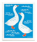 Swedish Dishcloth - Geese - Turquoise