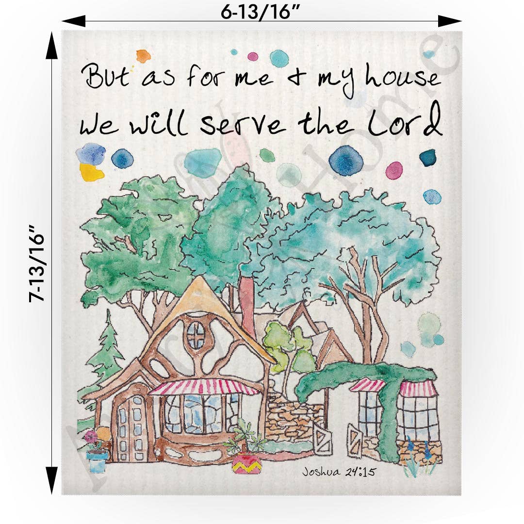 My House Will Serve the LORD Swedish Cloth