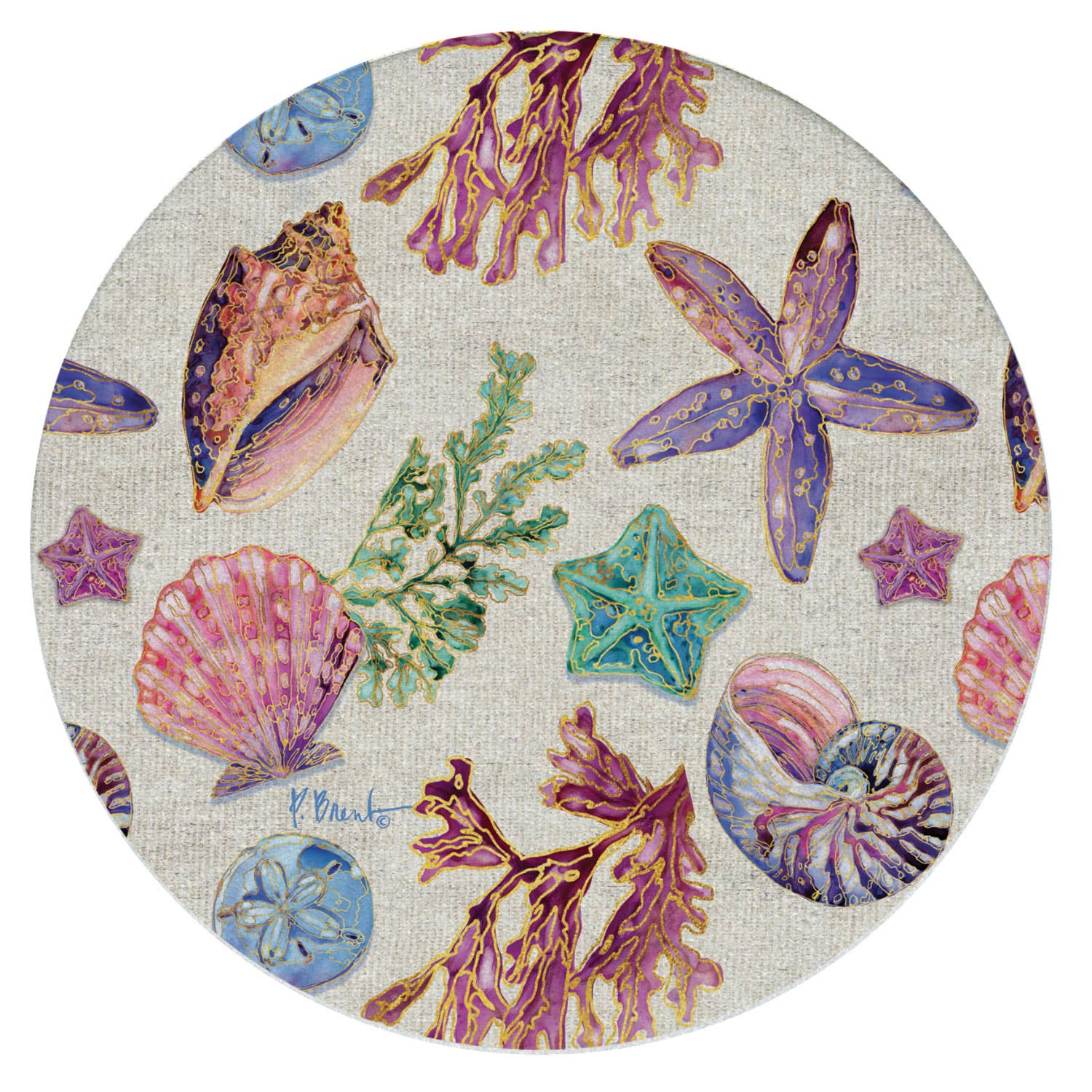 Sea Shell Round Coaster